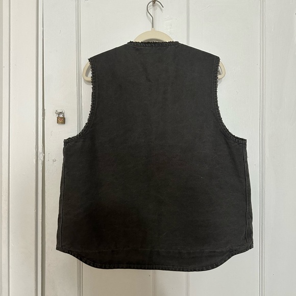 Carhartt Charcoal Fleece-Lined Vest - Picture 4 of 4